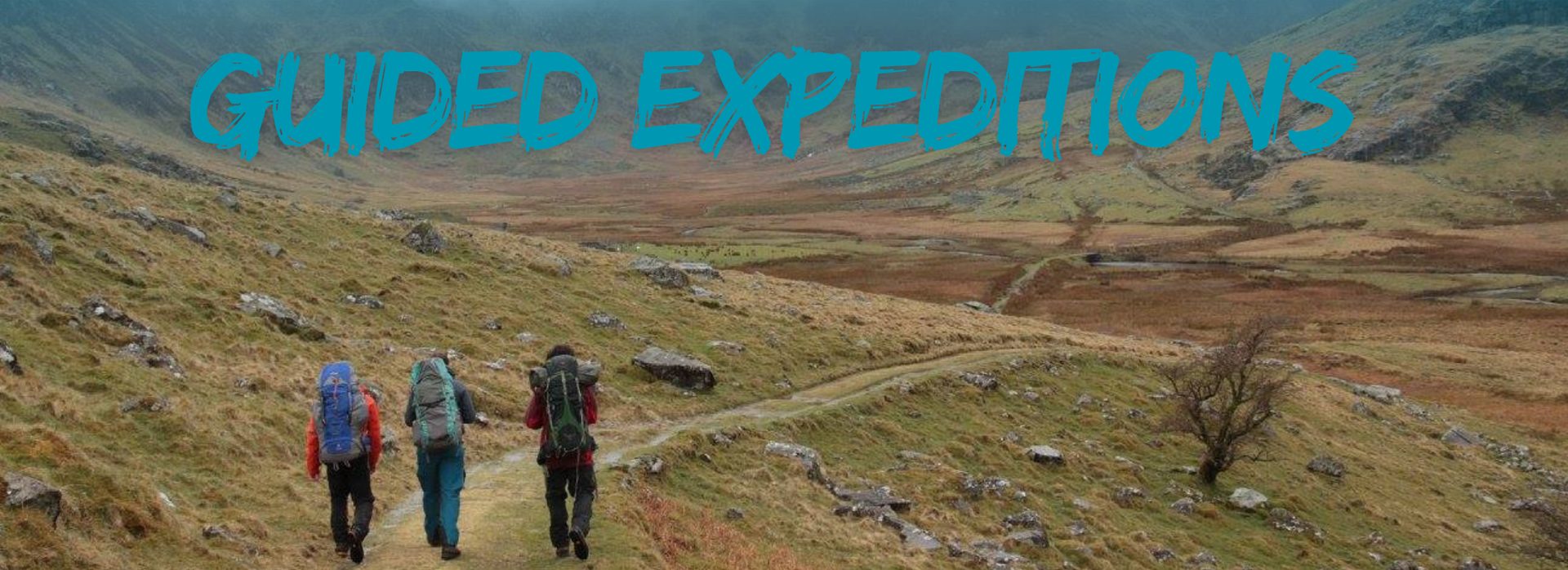 Guided walk through the Welsh mountains