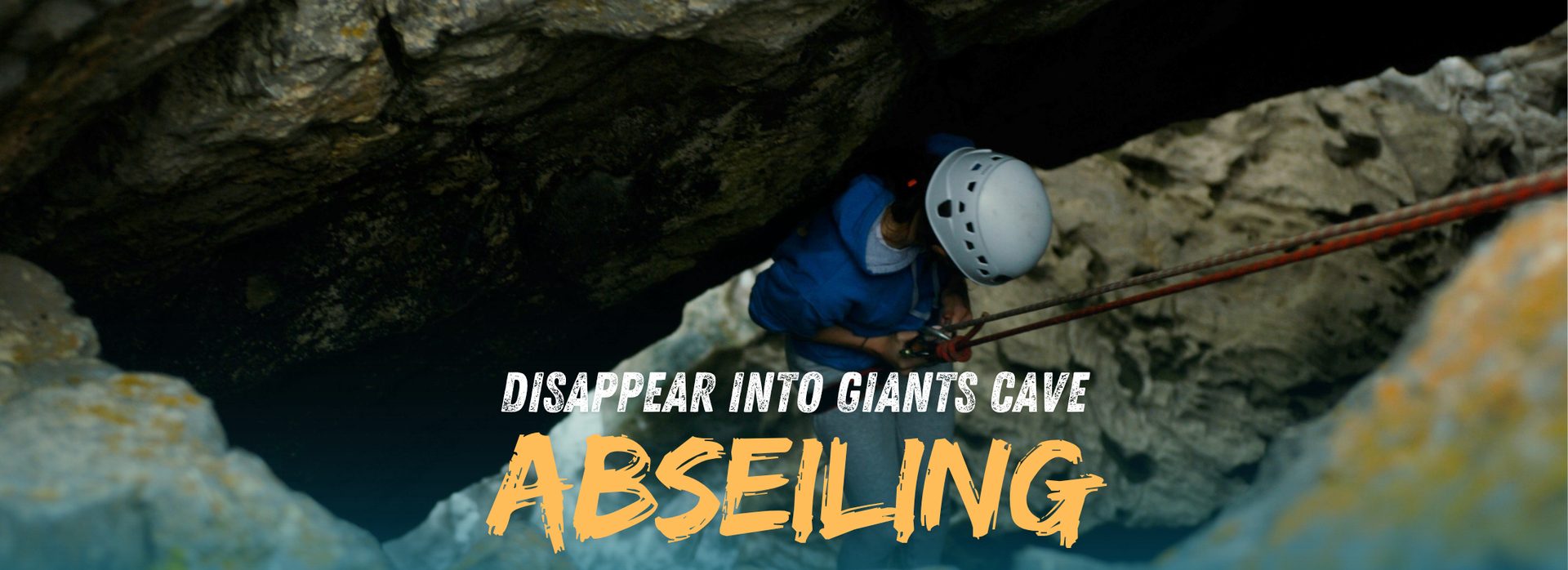 Abseiling adventure in the countryside