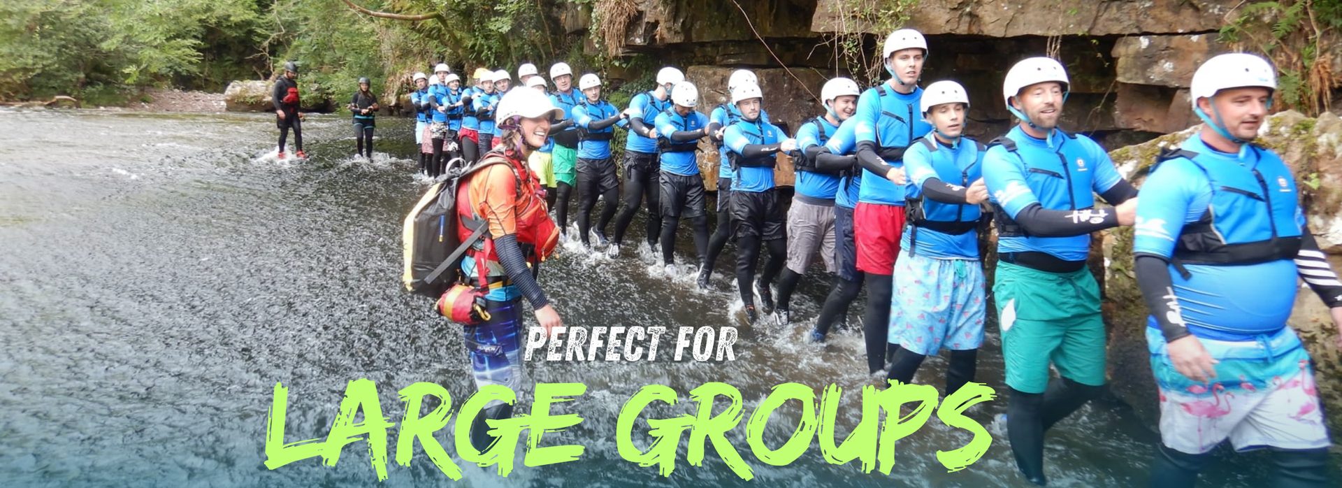 Large group outdoor activity event